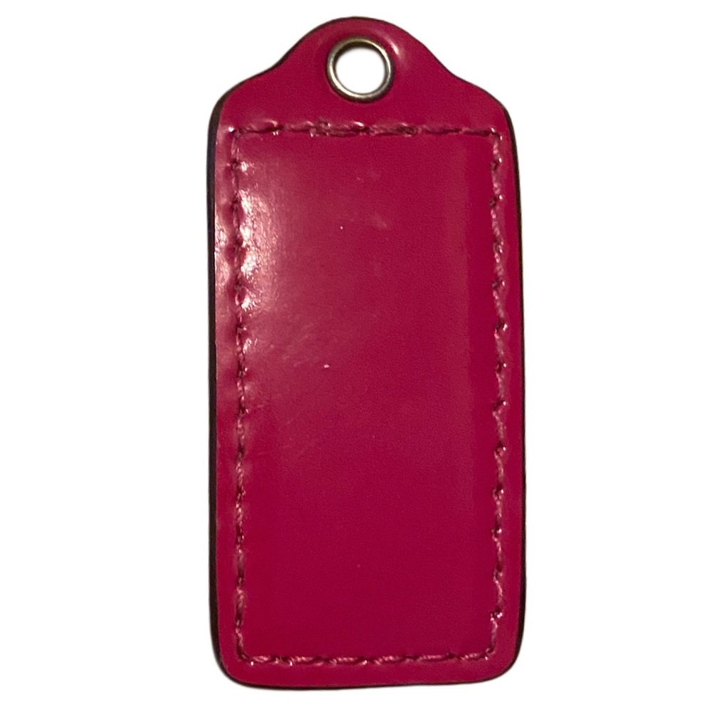 Coach Pink Fuchsia Leather Hangtag - Picture 3 of 3